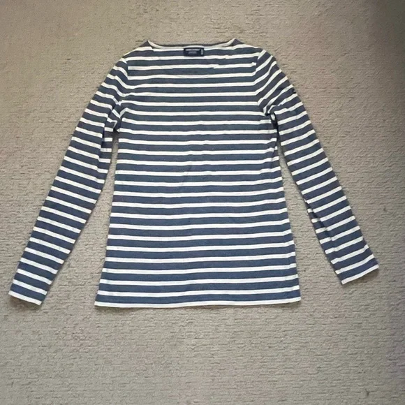 Saint James Blue and White Striped Top - Picture 2 of 6